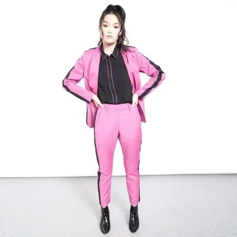 Wildfang The Empower Color block Slim Crop‎ Pants Size 12 NEW